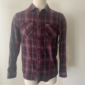 Urban Pipeline Red and Black Plaid Flannel Shirt
